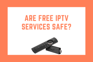 Warning sign highlighting the risks of free IPTV services, including security threats, privacy concerns, and legal issues.