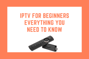 Beginner’s guide to IPTV with illustrations of streaming devices and services, explaining how IPTV works and its benefits.